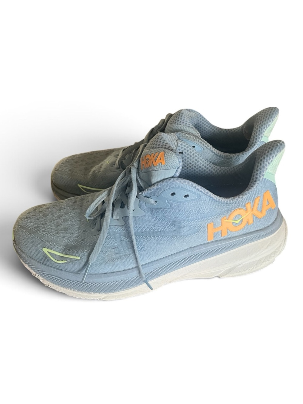 HOKA Clifton 9 Men’s Size 10 Blue/Orange Running Shoes